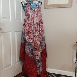 Mlle Gabrielle Asymmetrical colored dress